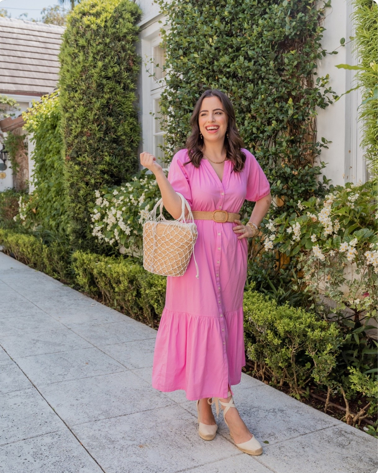 I’m obsessed with how this true-to-size midi fits, especially when styled with a statement belt and seasonal accessories. Grab it to get this exact breezy, sun-ready look!

spring outfit, vacation wear, dressy look, straw bags, shop my outfit, fashion accessories, seasonal look

#LTKSeasonal #LTKU #LTKootd