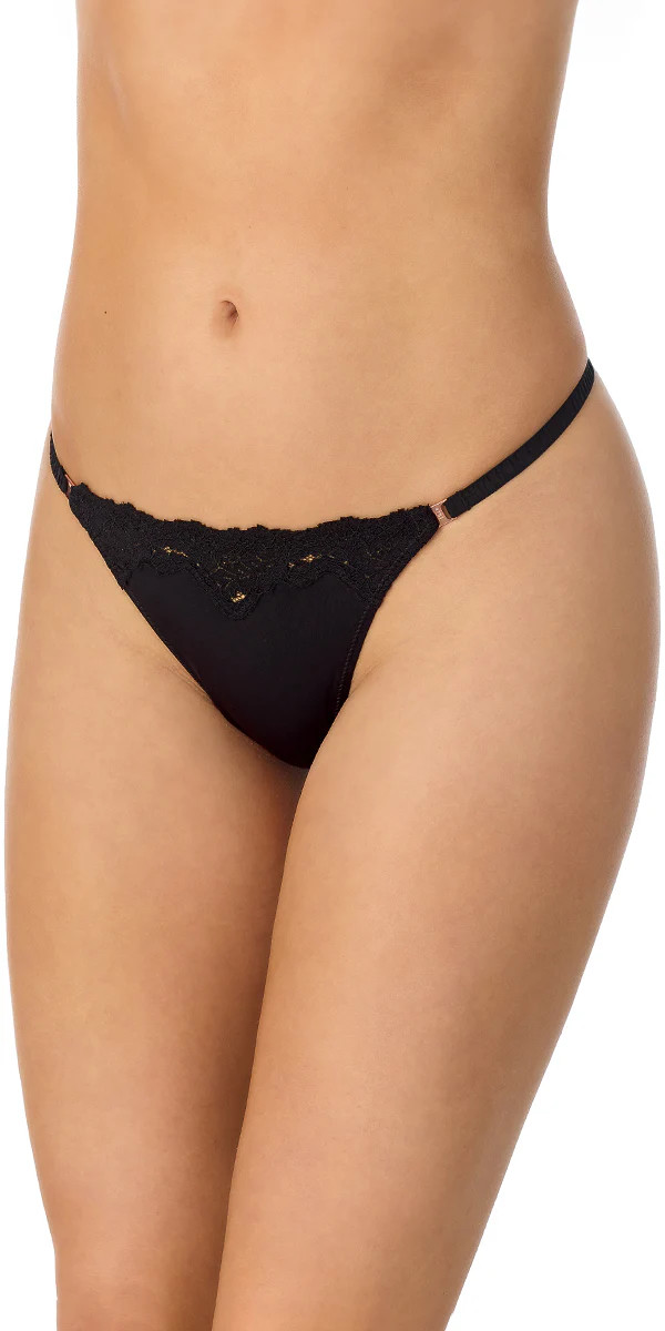 Lace Allure Micro Thong - Black | Le Mystère