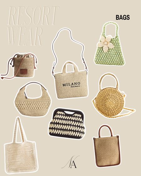 Resort wear: bags 👜

#resortwear #beachbags #vacationbags 

#LTKfindsunder50 #LTKfindsunder100 #LTKitbag
