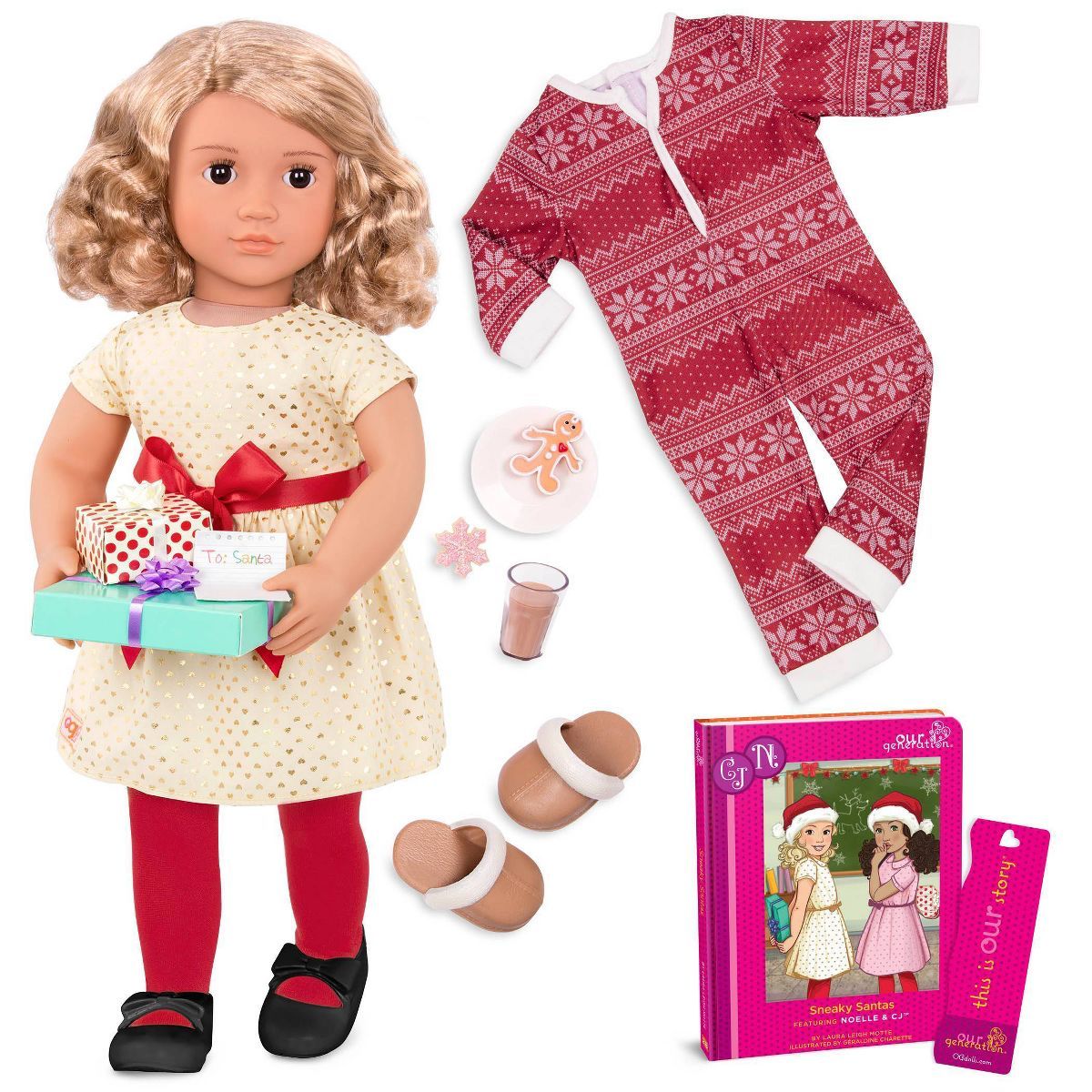 Our Generation Noelle with Storybook & Outfit 18" Posable Holiday Doll | Target