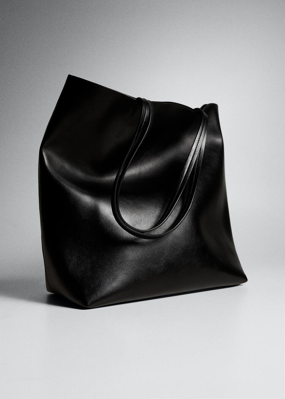 Shopper bag with double handle -  Women | Mango USA | MANGO (US)