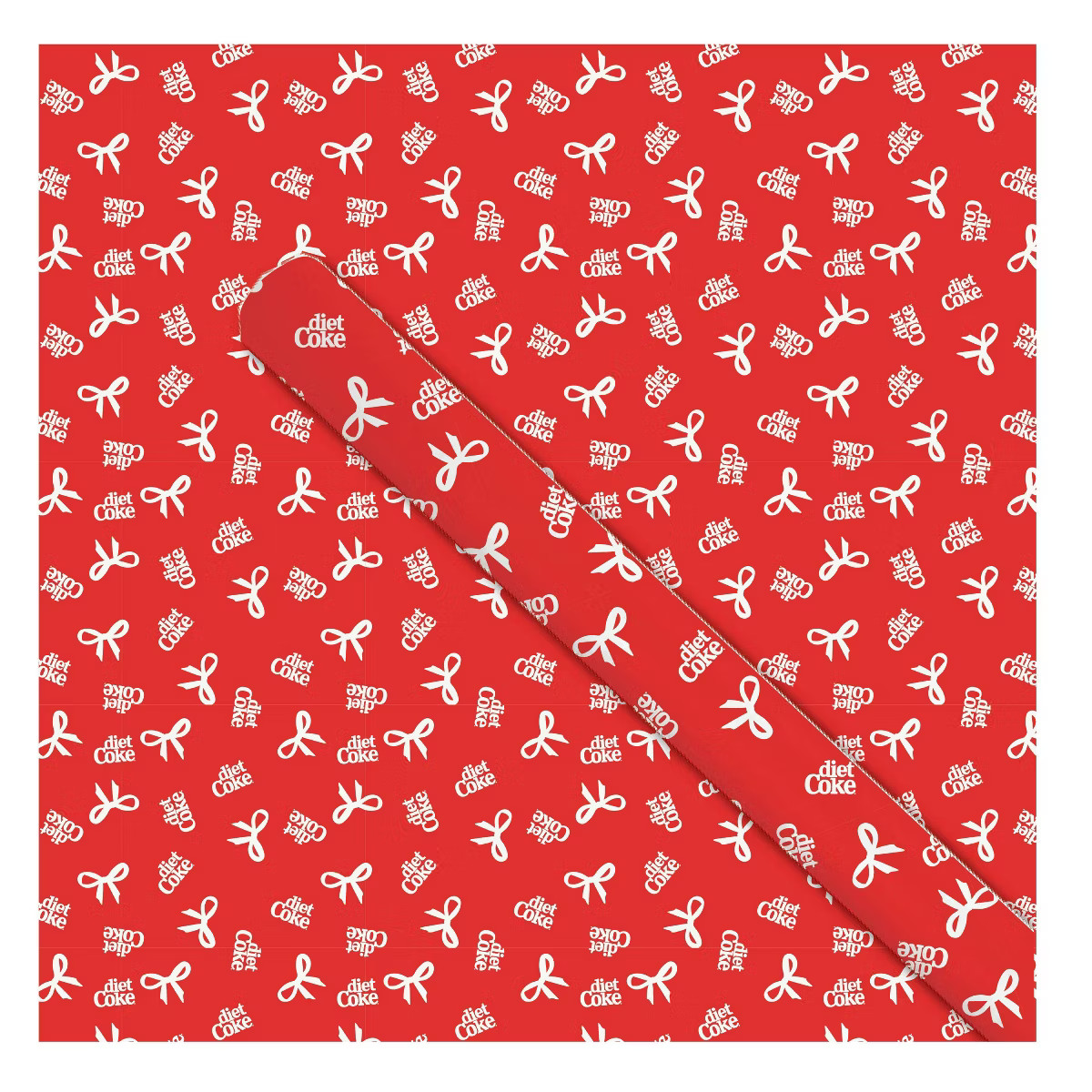Coca-Cola Diet Coke Holiday Wrapping Paper Red | Target