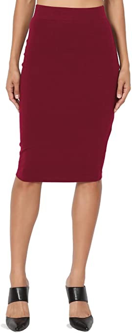 black top maroon skirt