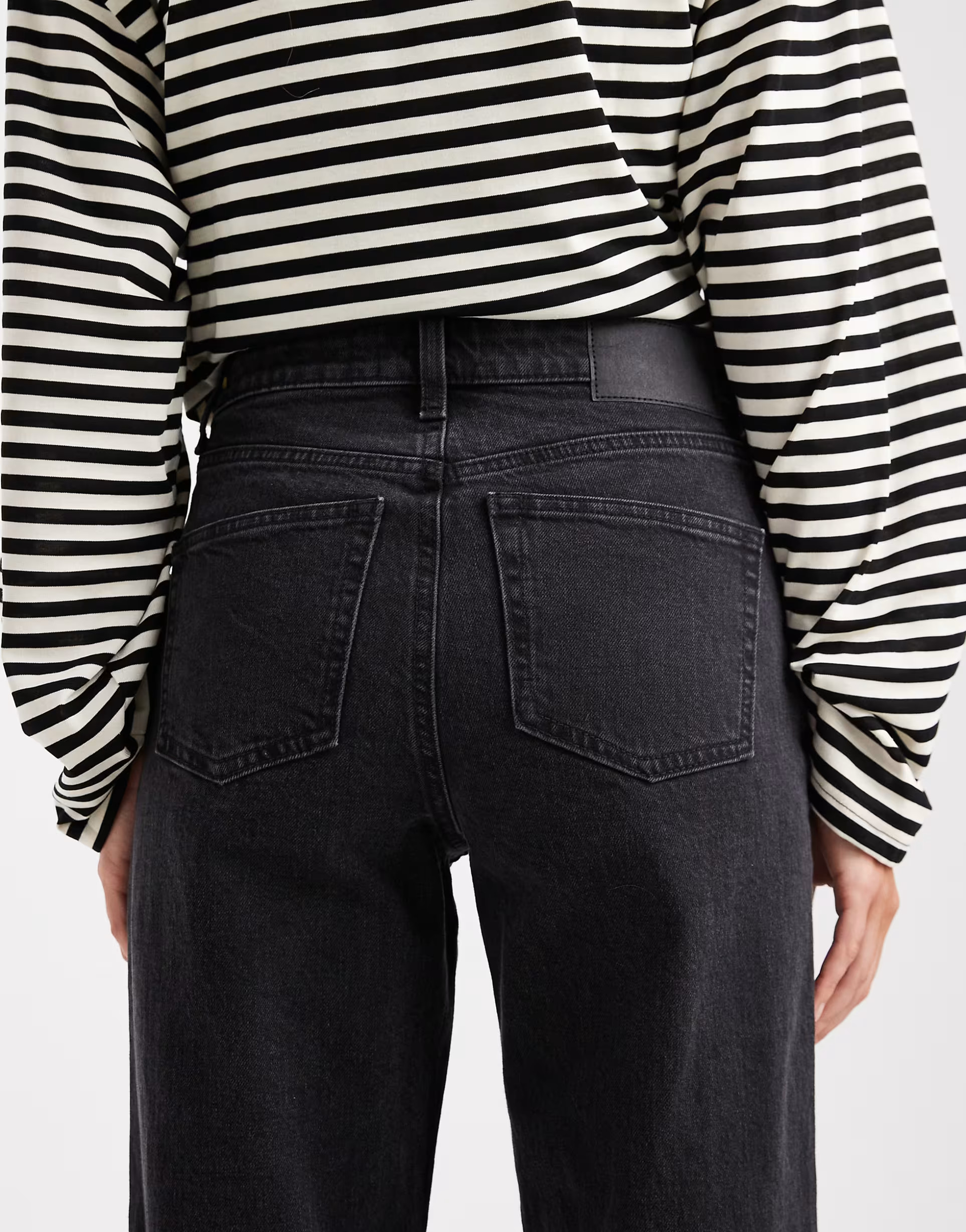 ASOS DESIGN ankle grazer comfort stretch straight leg jeans in black | ASOS (Global)