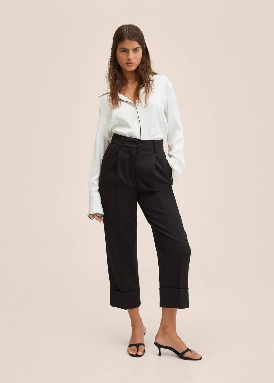 Satin shirt -  Women | Mango USA | MANGO (US)