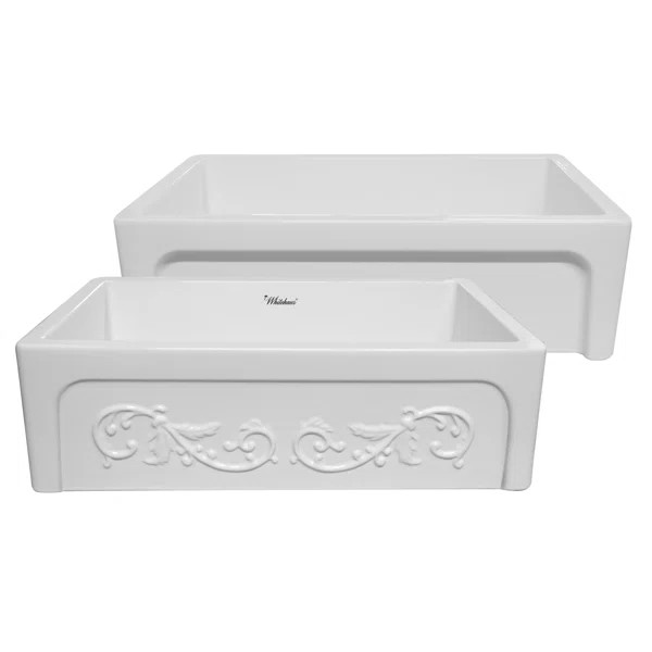 WHSIV3333-WHITE Glencove St. Ives 33" L x 19" W Farmhouse/Apron Kitchen Sink | Wayfair North America
