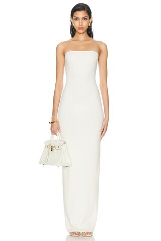 Eterne Tube Maxi Dress in Cream | FWRD 