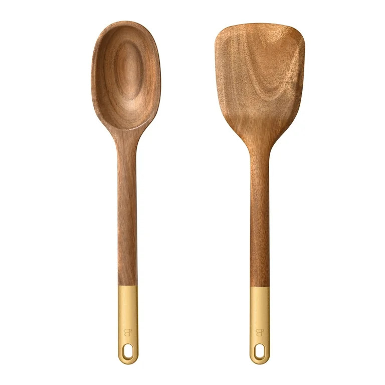 Beautiful 2-Piece Wood Kitchen Utensil Tool Set by Drew Barrymore | Walmart (US)