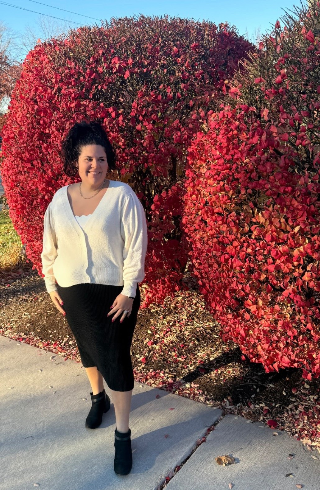 This was a last minute Friendsgiving outfit but I paired a @remibader skirt with a @tuckernuck tank and @oldnavy boots and a sweater! Talk about all over the place, but it turned out how I pictured it so that’s a win! 

#LTKdayinmylife #LTKootd #LTKCyberWeek
