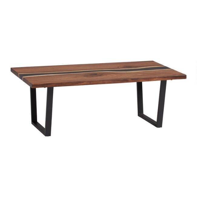 Live Edge Wood and Resin Cailen Coffee Table | World Market