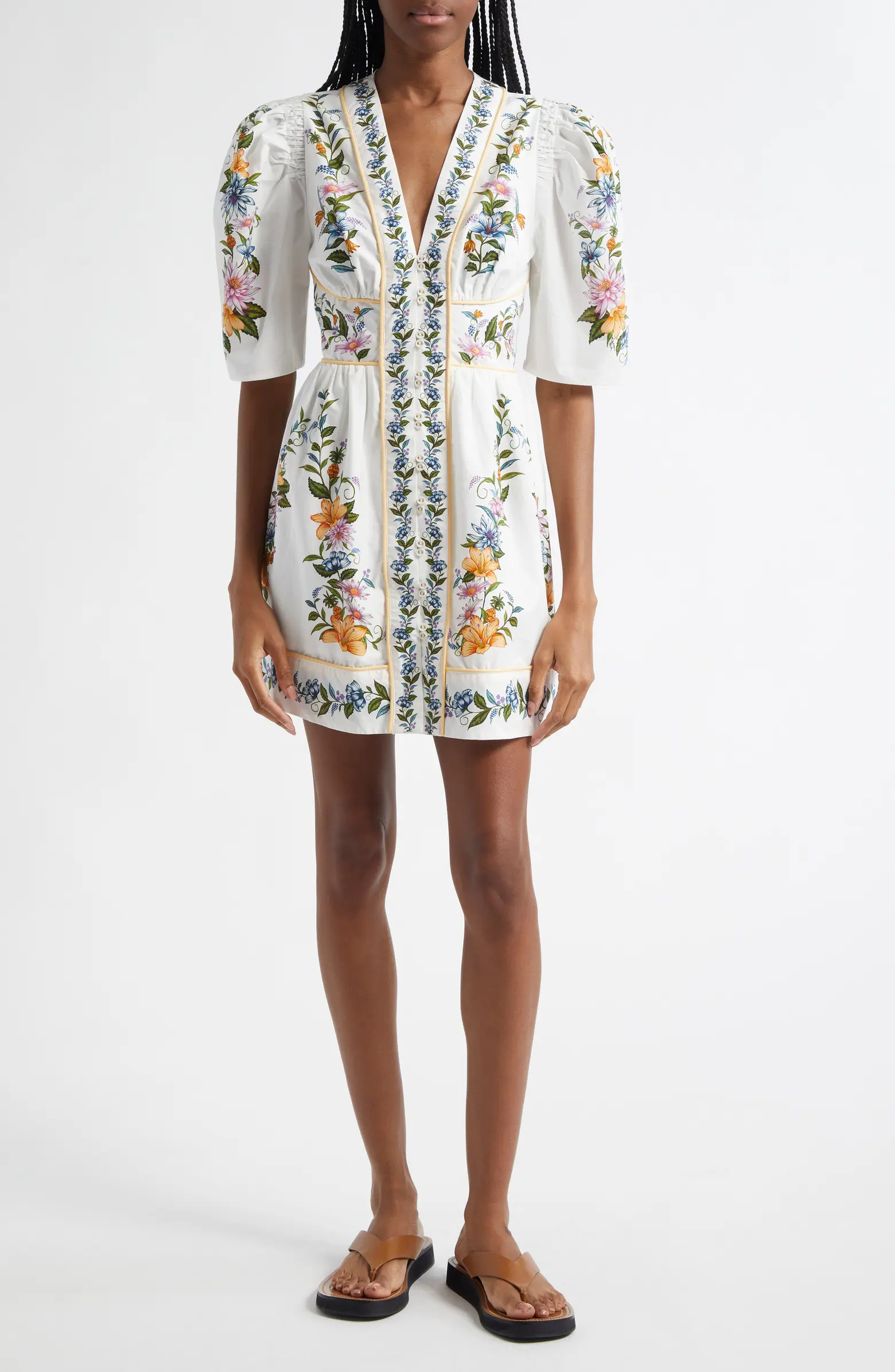 FARM Rio Sweet Bloom Dreamscape Cotton Shirtdress | Nordstrom | Nordstrom