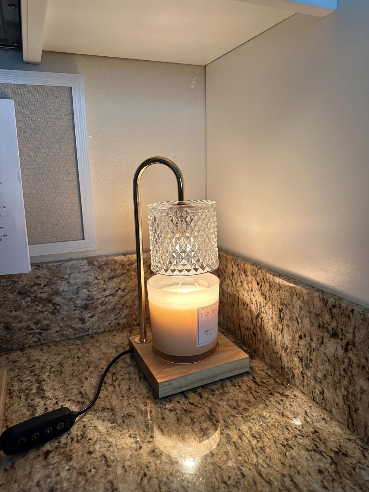 Candle Warmer Lamp, Candle Lamp Wax Warmer Heating Lamp, Timer & Dimmer 7-Levels, Fits Cup Jar Ca... | Amazon (US)