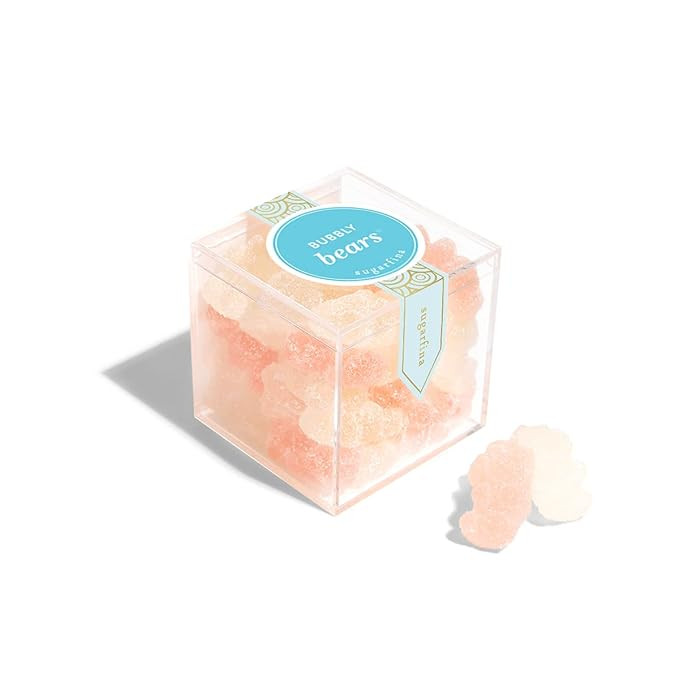 Sugarfina Bubbly Bears Small Candy Cube Gummy Bear, 3.5oz, 1 Count | Amazon (US)