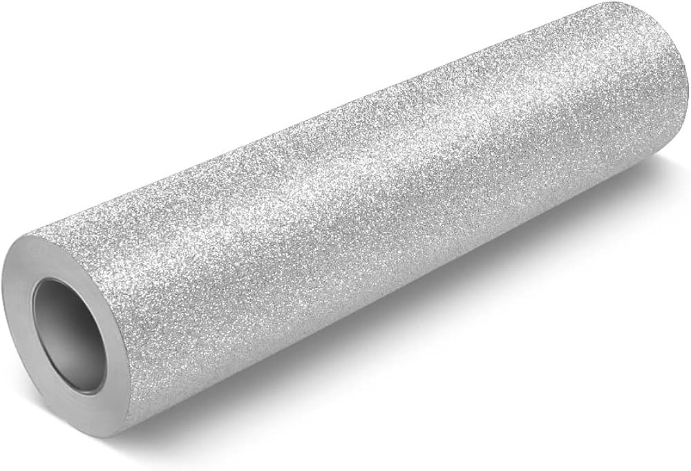 VViViD Glitter Silver DECO65 Permanent Adhesive Craft Vinyl Roll (6ft x 1ft) | Amazon (US)