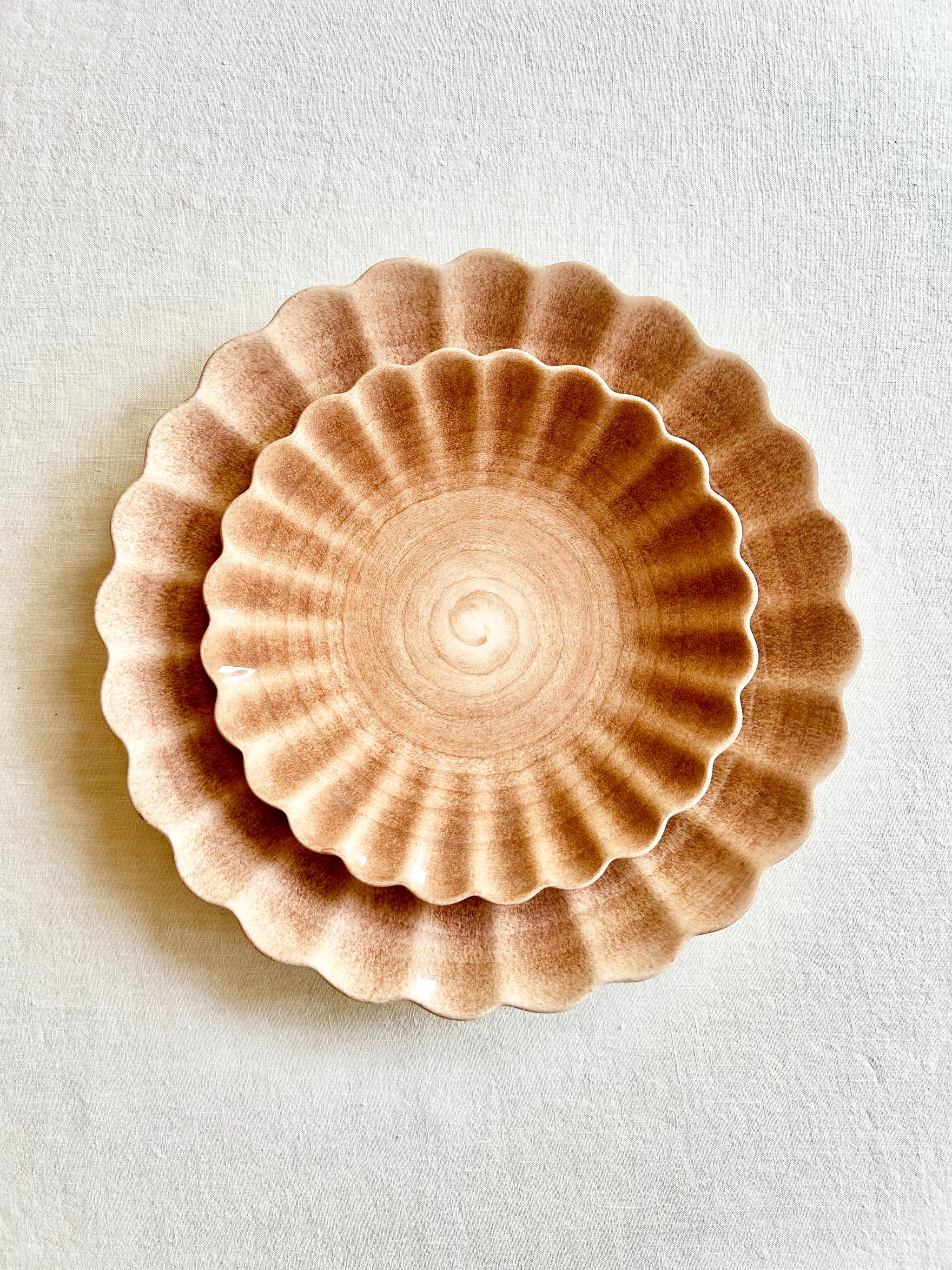 Oyster Dinnerware - Cinnamon - S/4 | the ARK elements