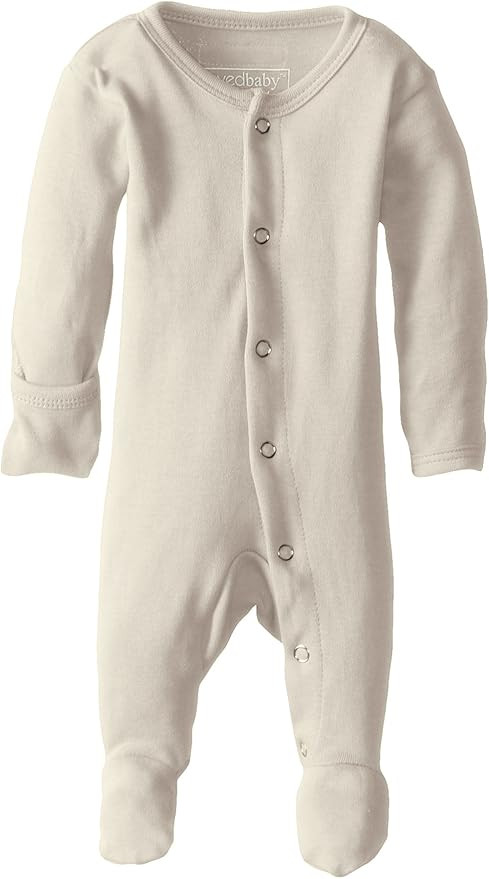 L'ovedbaby baby-girls Organic Baby Snap Footie | Amazon (US)
