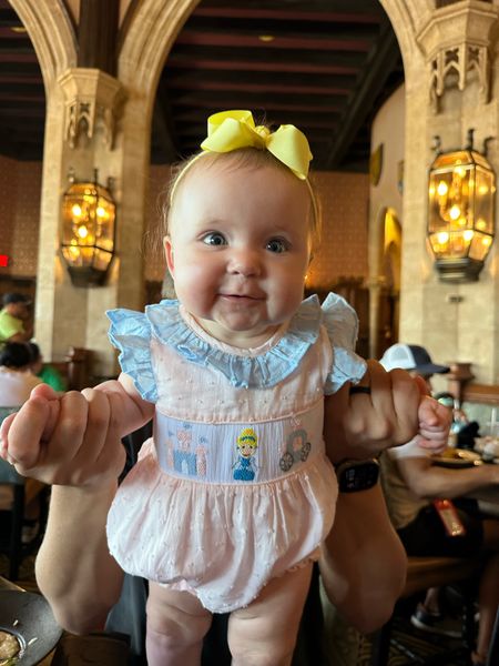 Baby girl Disney outfit! Perfect for eating in Cinderella’s castle🥹🏰 

#LTKBaby #LTKFindsUnder50 #LTKStyleTip