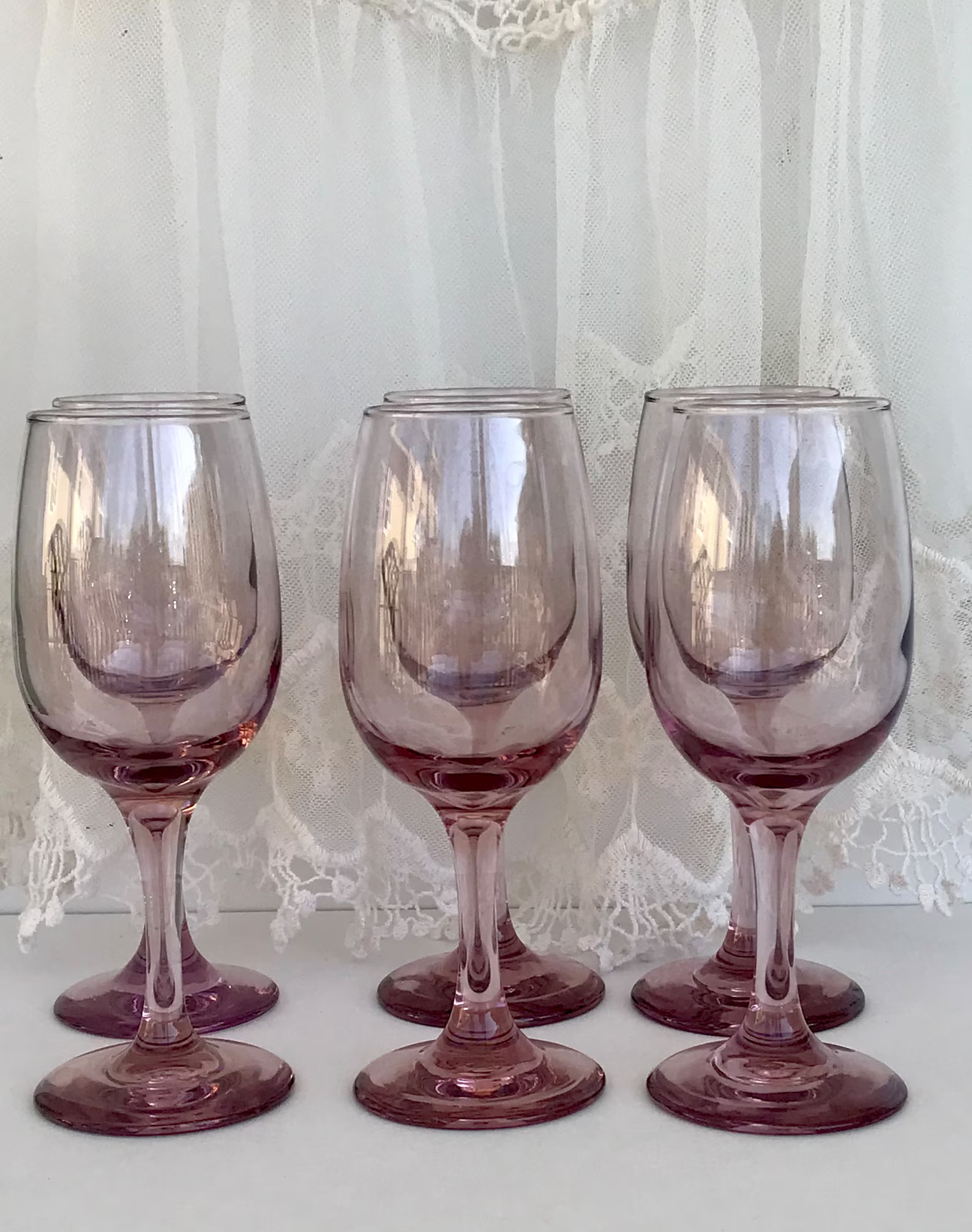 Lavender Wine/champagne Glasses Vintage Cocktail Glasses - Etsy | Etsy (US)