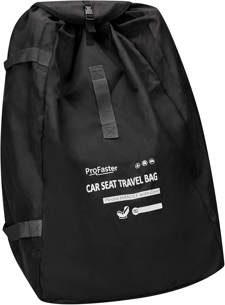 Car Seat Travel Bag Backpack Universal Infant Gray | Amazon (US)