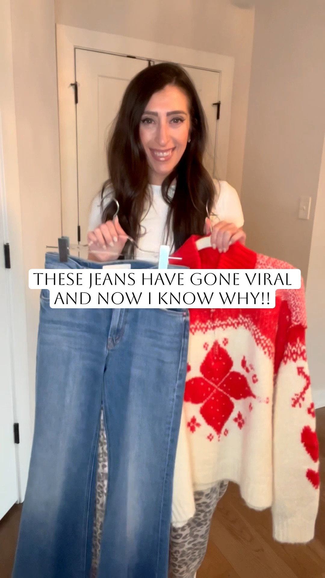 Viral jeans with fun winter sweater!



#LTKSeasonal #LTKOver40