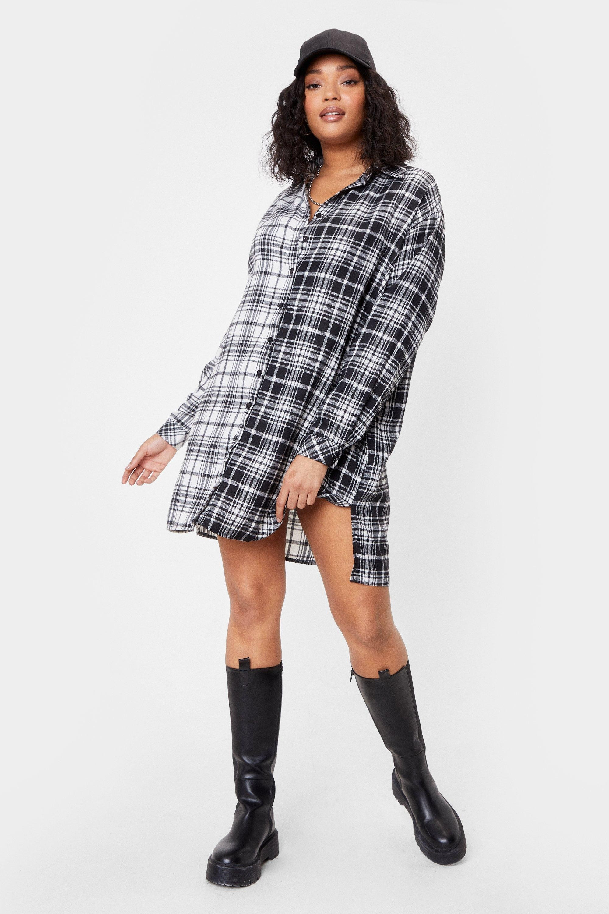 We Best Check Going Plus Shirt Mini Dress | NastyGal (US & CA)