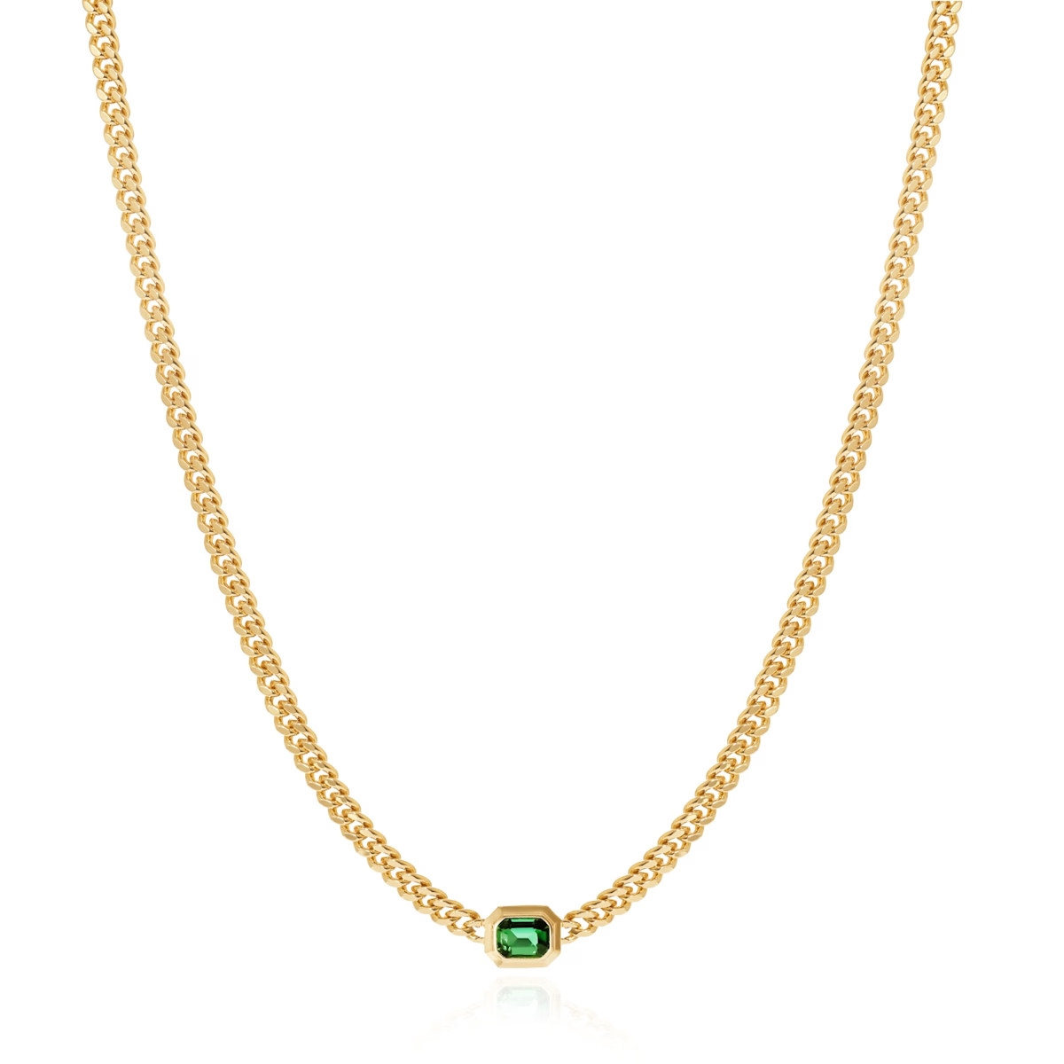 Jaden Emerald Pendant Necklace | Wolf & Badger (US)