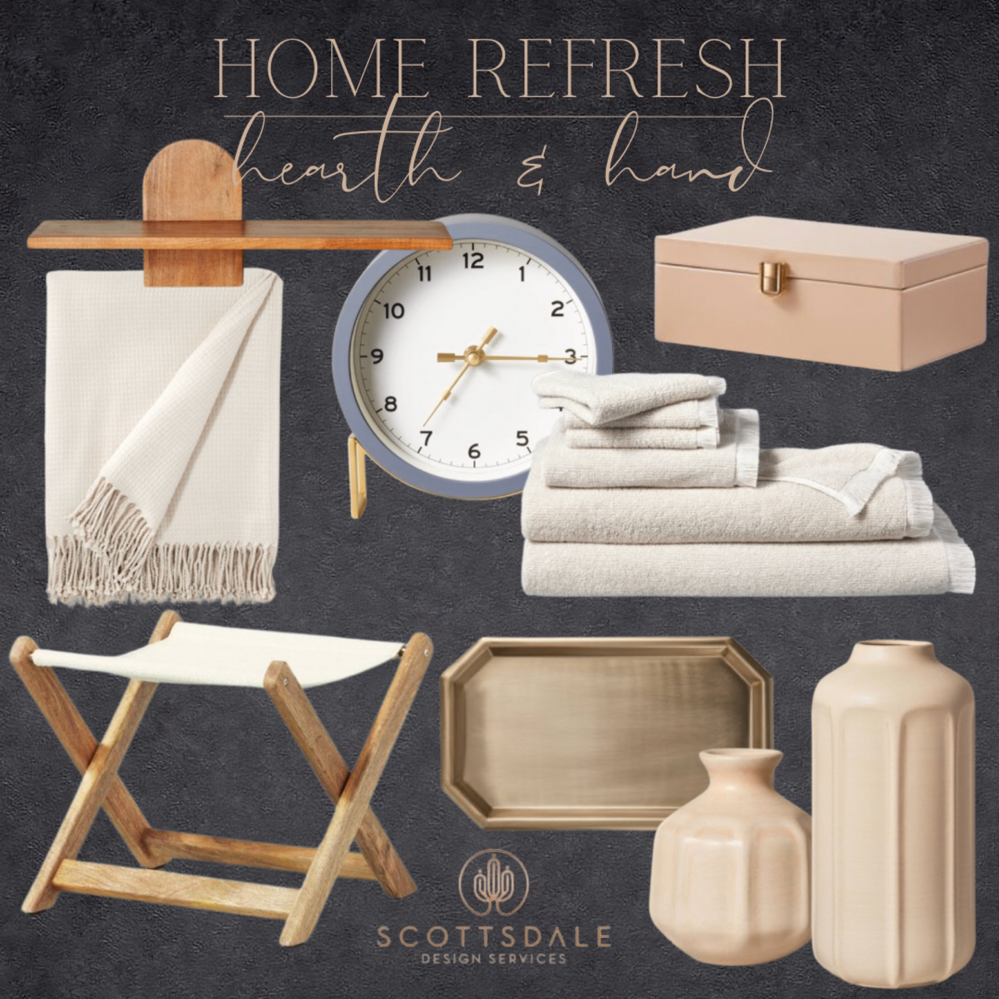 Neutral home refresh decor finds🤍

cotton throw blanket, stool, ottoman, ceramic vase, decorative box, clock, wall shelf, bathroom towels, tray

#LTKFind #LTKhome