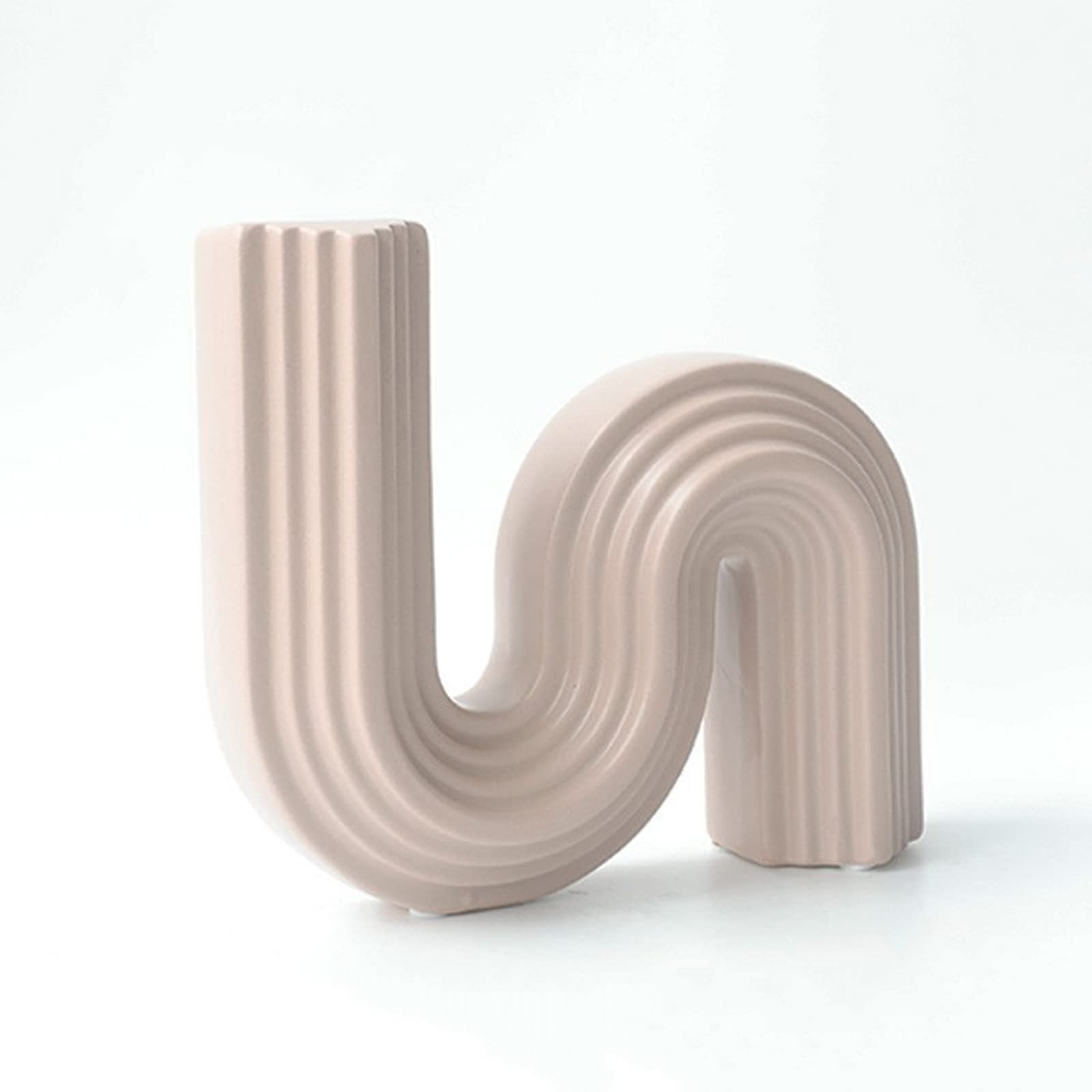 Geometric Ceramic Vase, Pampas Grass Vase, Modern Dried Flowers Vase, Decorative Vase for Centerp... | Amazon (US)