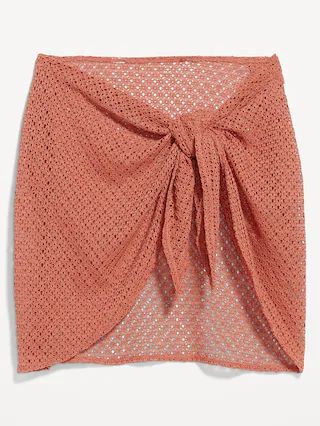 Crochet Sarong Swim Skirt | Old Navy (US)