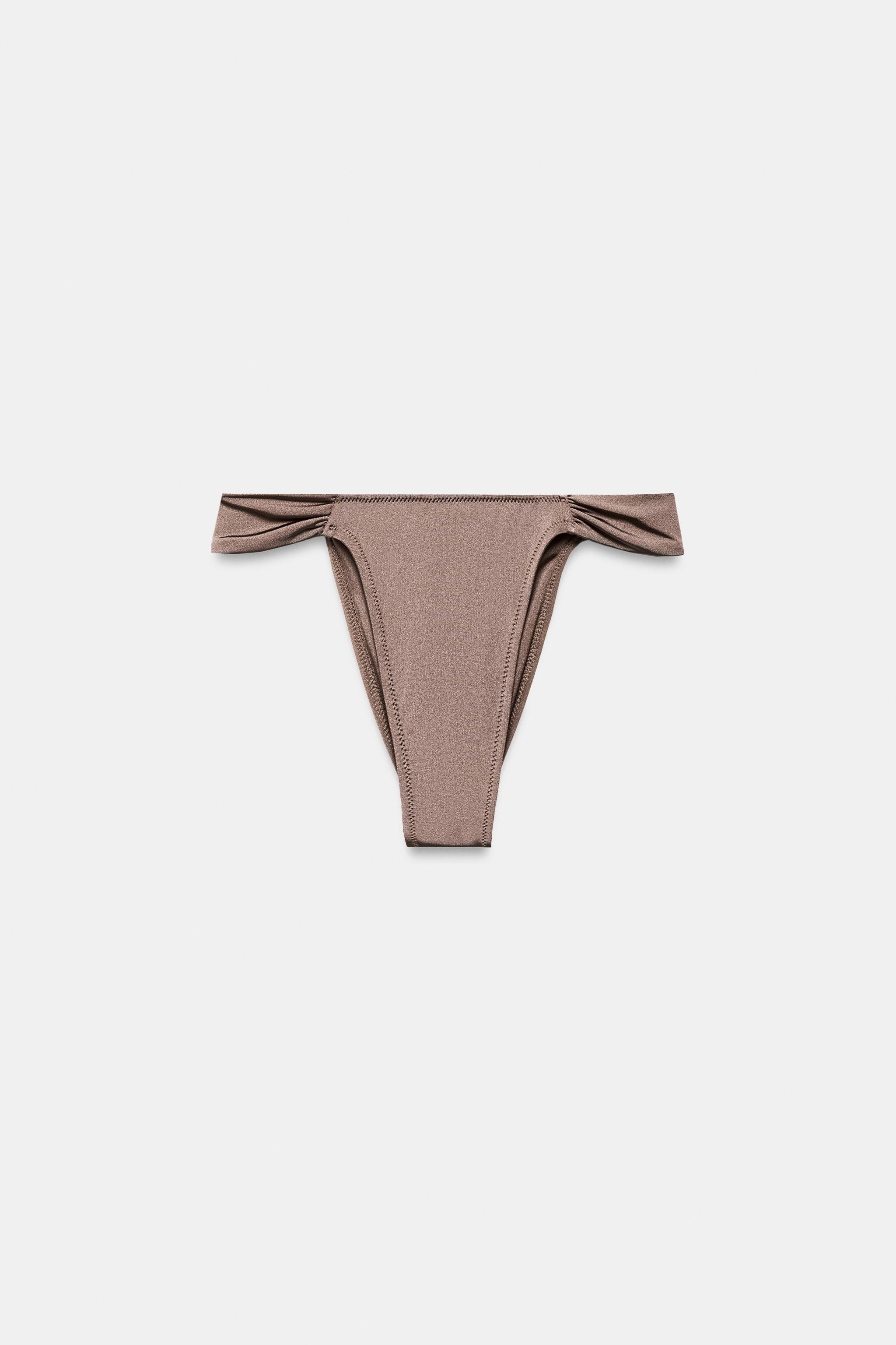 GATHERED BIKINI BOTTOMS | Zara UK