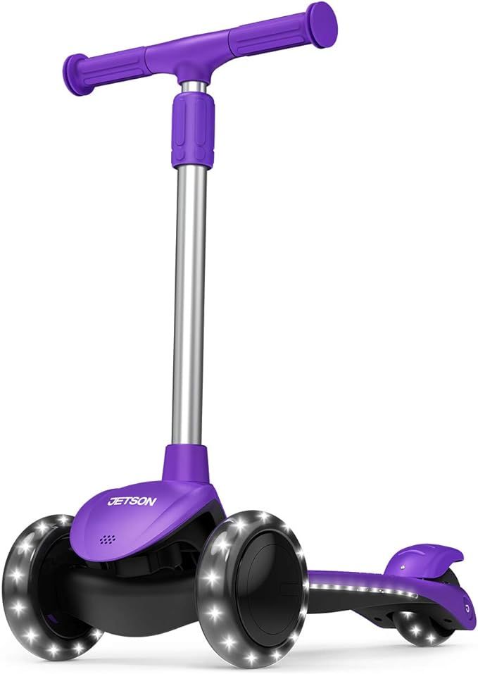 Jetson Lumi 3 Wheel Light-Up Kick Scooter for Girls or Boys, Ages 3+ - Max Grip Light Up Deck and... | Amazon (US)
