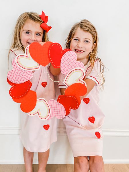 Valentines dresses for the girls 