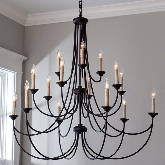Transitional Colonial Chandelier - Large | Shades of Light