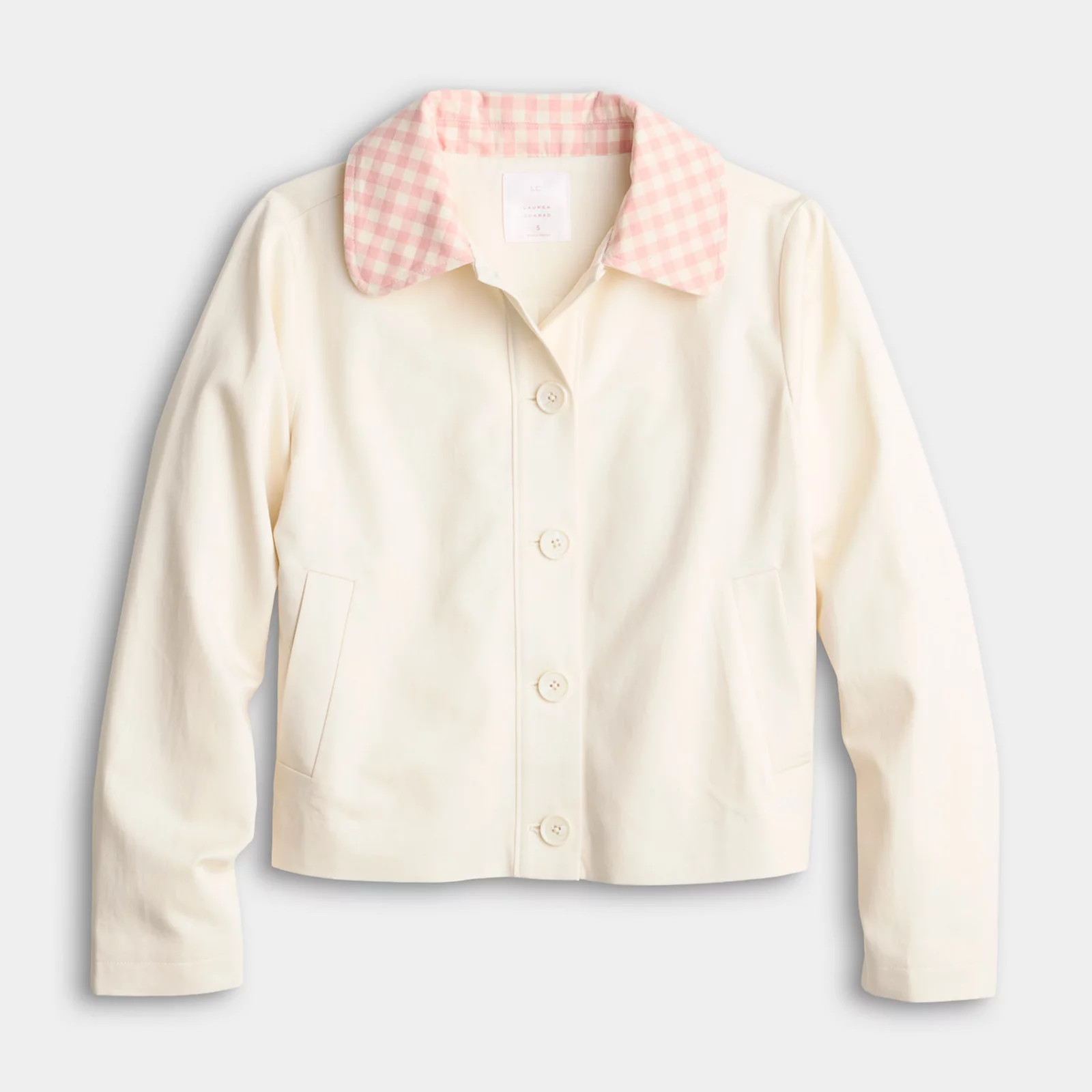 Women's LC Lauren Conrad Cropped Twill Jacket | Kohl's