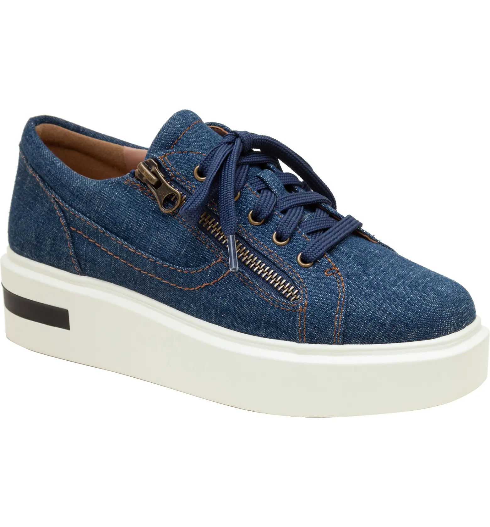 Kalula Denim Zip Sneaker (Women) | Nordstrom