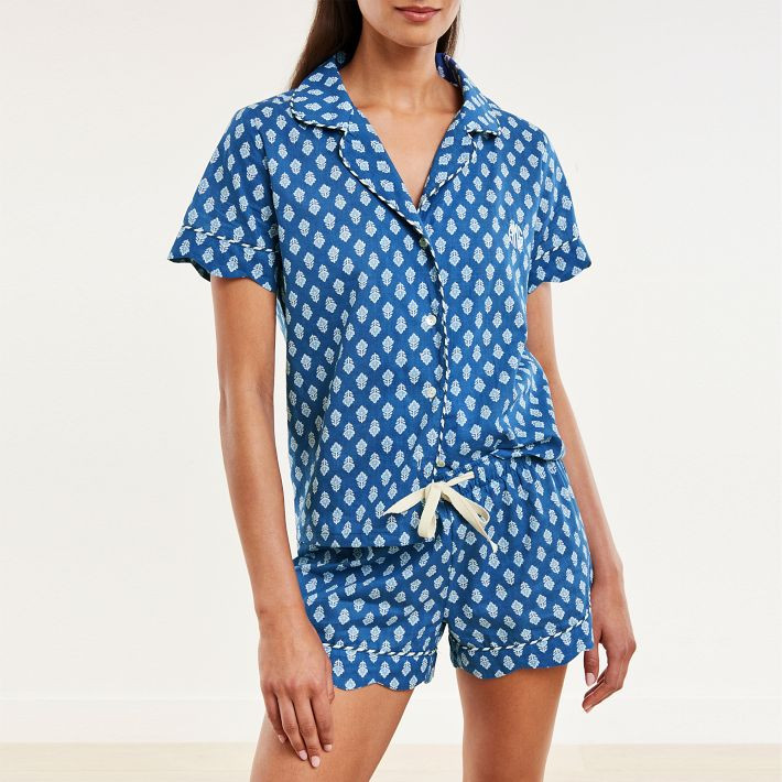 Block Print Short Pajama Set | Mark and Graham