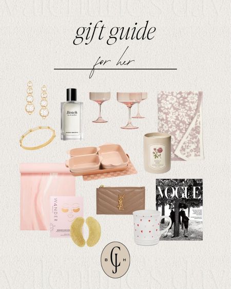 Valentine’s Day gift guide for her. Pretty little things and some fun gifts. Coupe glasses, jewelry, blanket, candle, coffee table book, yoga mat. Cella Jane  

#LTKstyletip #LTKGiftGuide