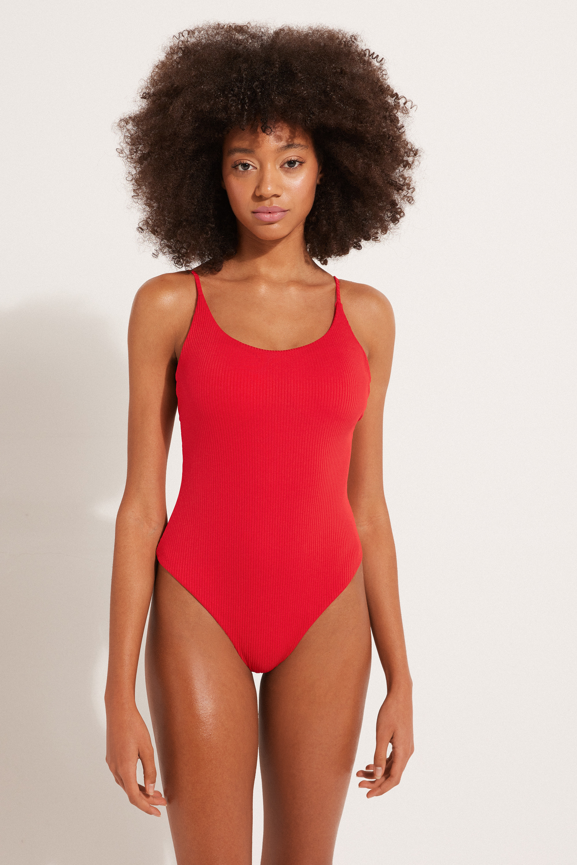 Costume Intero Imbottito Microfibra Riciclata Costine - Tezenis | Tezenis ES