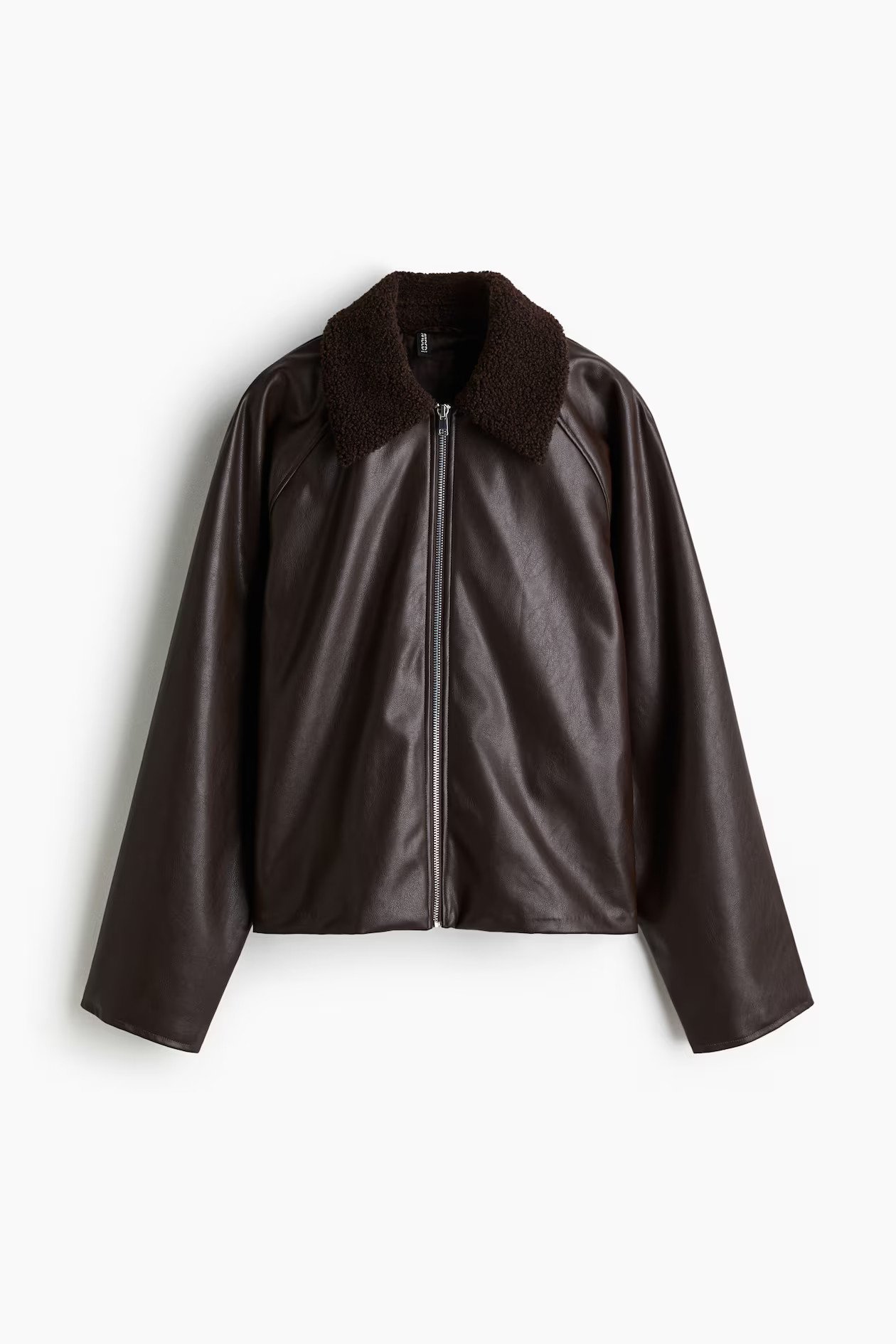 Jacket with Teddy Fleece Collar | H&M (US + CA)
