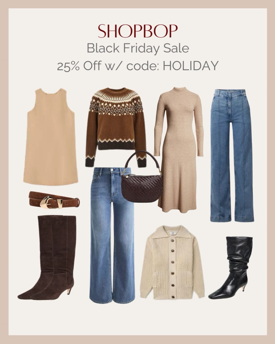 Cozy up for fall and snag these chic finds from Shopbop! From layering staples to statement pieces, there’s something for every autumn wardrobe. Don’t miss out on the Black Friday Sale—25% off with code HOLIDAY! 
#ShopbopStyle #FallFashion #BlackFridaySale #WardrobeGoals #AutumnVibes #StyleSteals #OOTDInspo #ShopTheLook #ChicAndCozy #FallWardrobe #SaleAlert #HolidayShopping #FashionFinds



#LTKCyberWeek #LTKSeasonal #LTKStyleTip