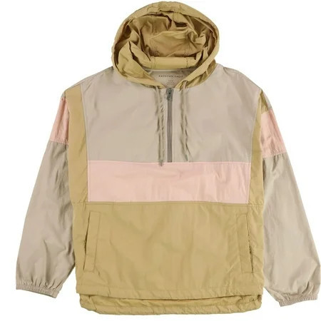 American Eagle Womens 1/4 Zip Colorblock Windbreaker Jacket Multicoloured Medium | Walmart (US)