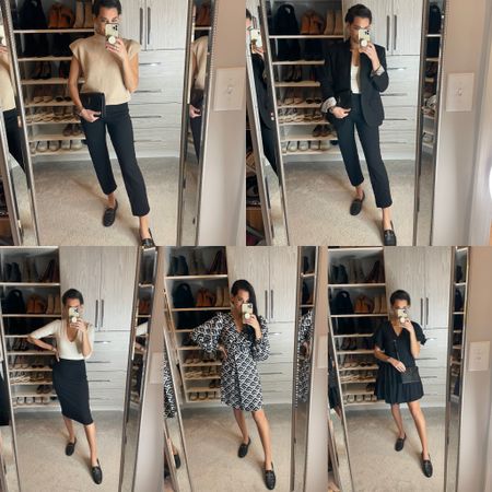 Flat for work : loafers : work outfit ideas : business casual : black pants for work : petite friendly : dresses for work : tops for work 

#LTKFind #LTKunder50 #LTKworkwear