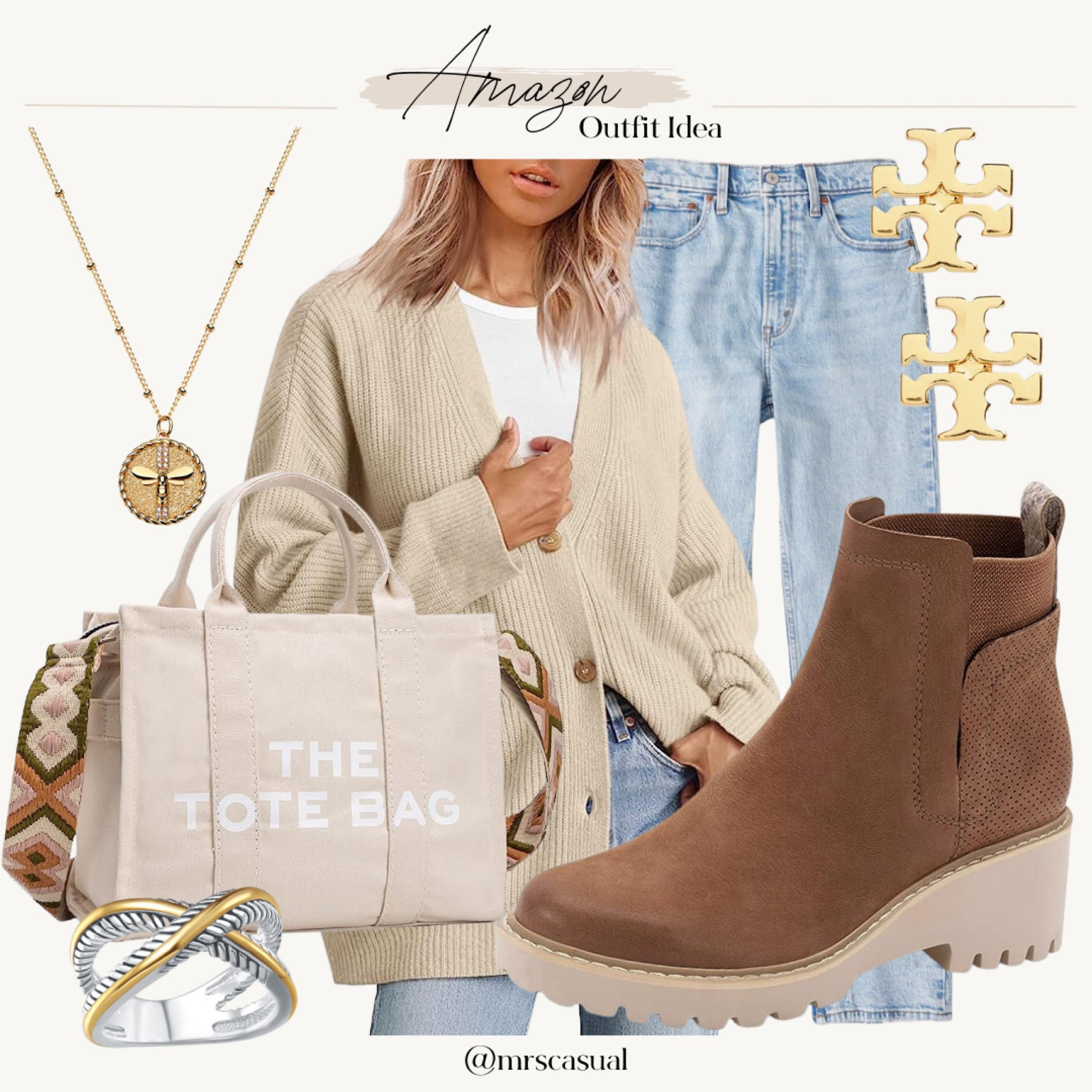 Amazon cardigan fall outfit idea 🍁 

#LTKunder50 #LTKshoecrush #LTKSeasonal