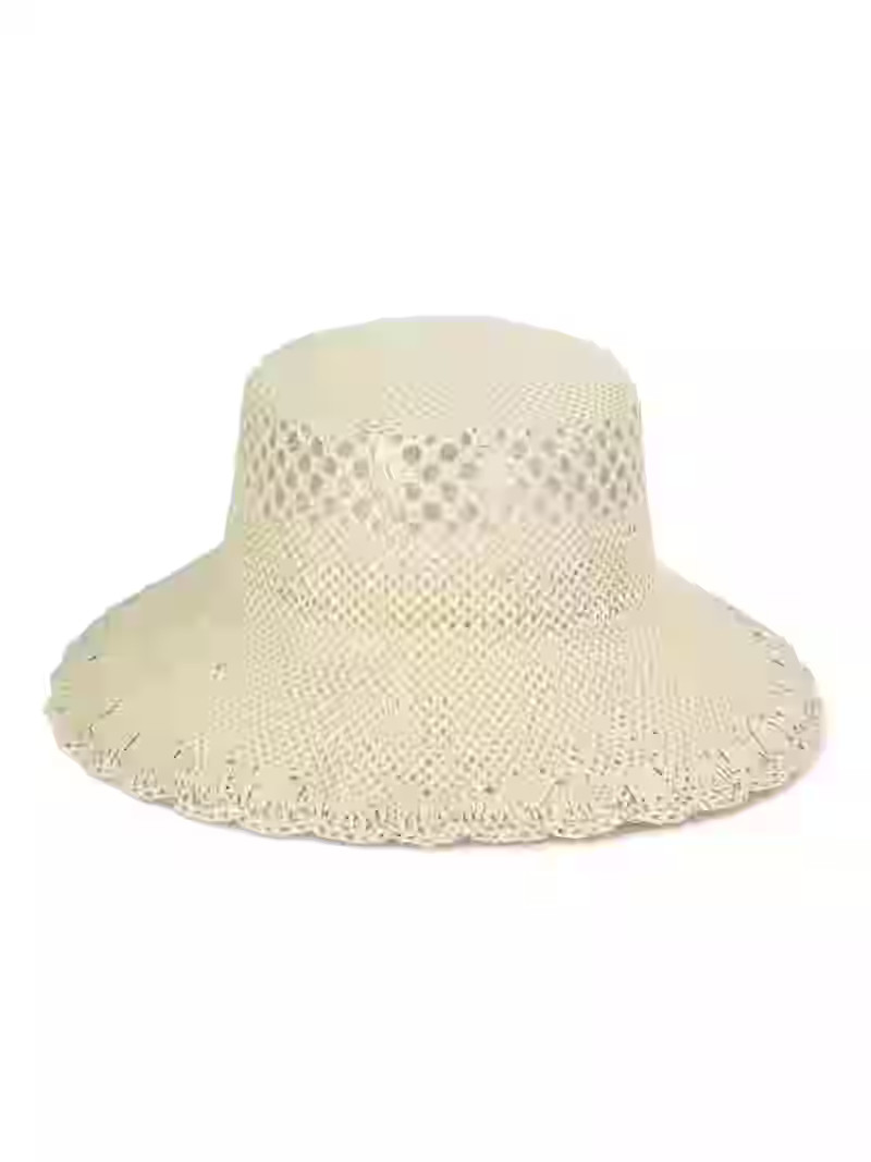 Time and Tru Openwork Paper Bucket, Handmade, One Size, Light Tan | Walmart (US)