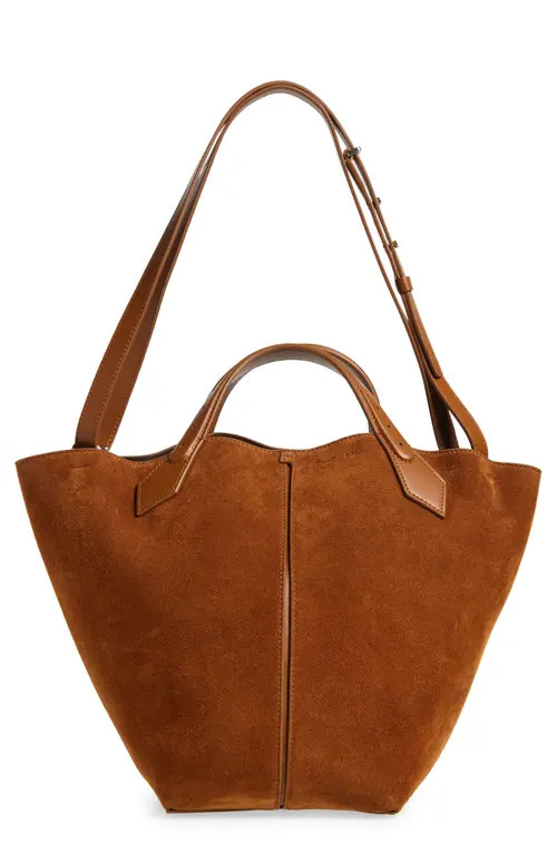 Proenza Schouler Large Chelsea Suede Tote in Saddle at Nordstrom | Nordstrom