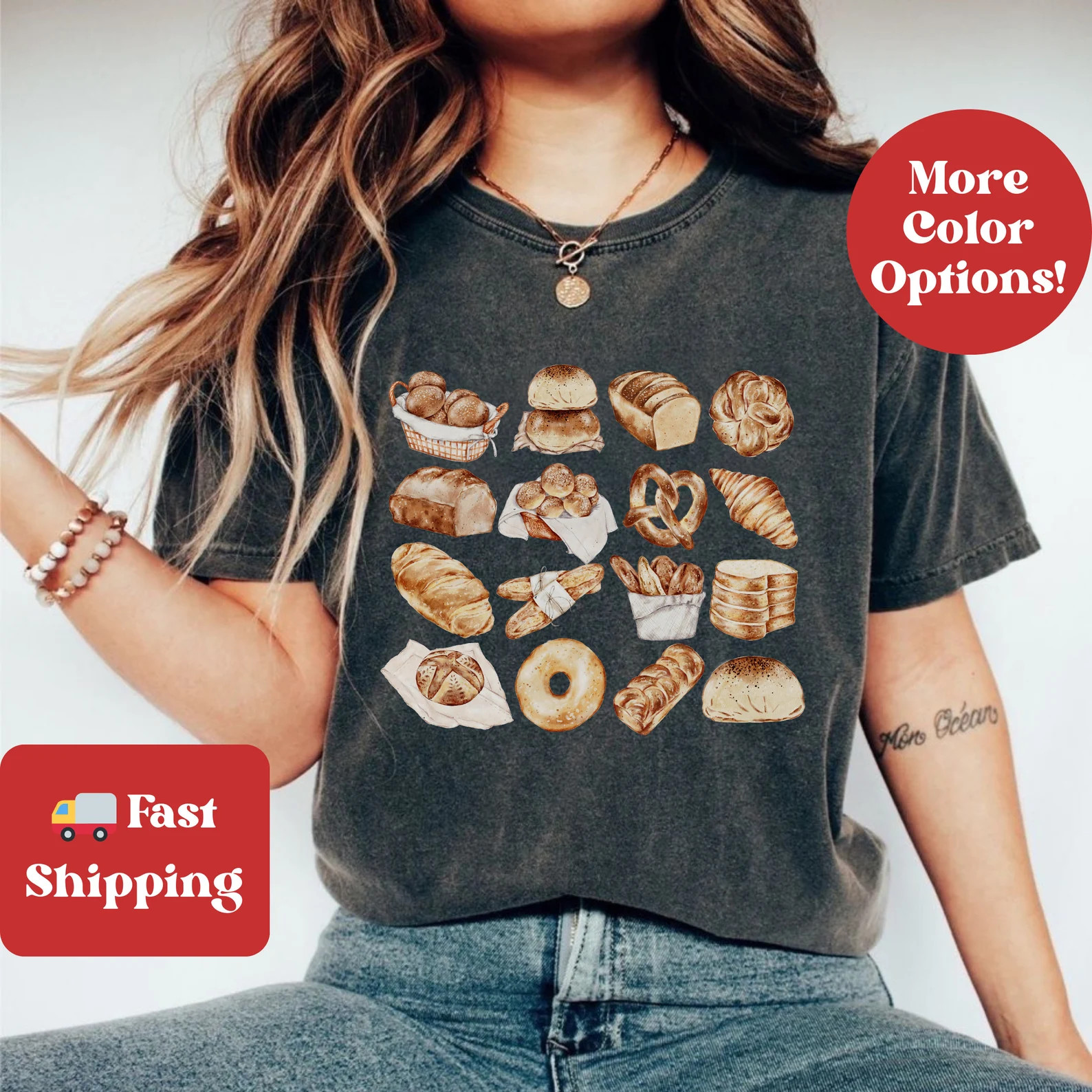 Bread Baker Shirt, Bread Chart Shirt, Baking Gift for Foodie Shirt, Sourdough Shirt Baker Gift, B... | Etsy (US)