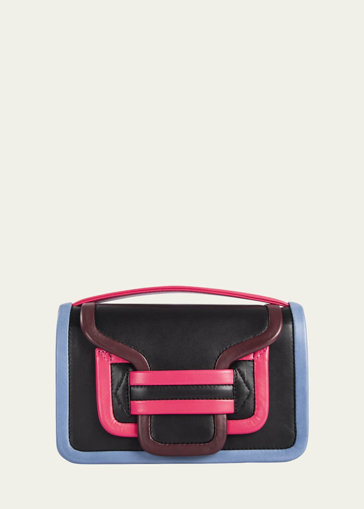 Alpha Colorblock Flap Leather Crossbody Bag | Bergdorf Goodman