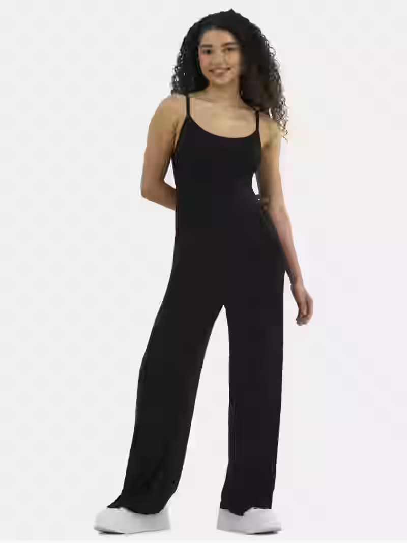 No Boundaries Ribbed Jumpsuit, Women's | Walmart (US)