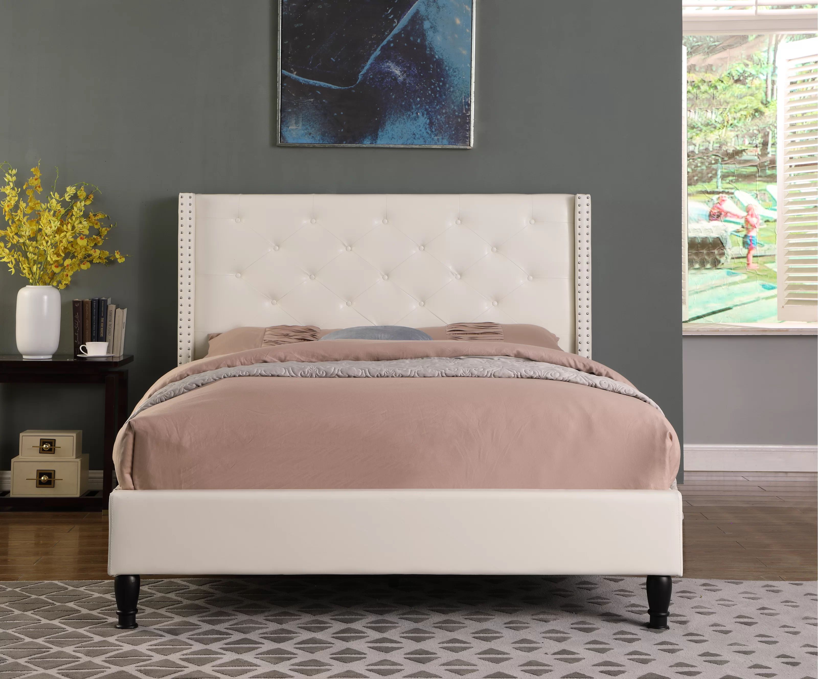 Arviso Tufted Upholstered Low Profile Platform Bed | Wayfair North America