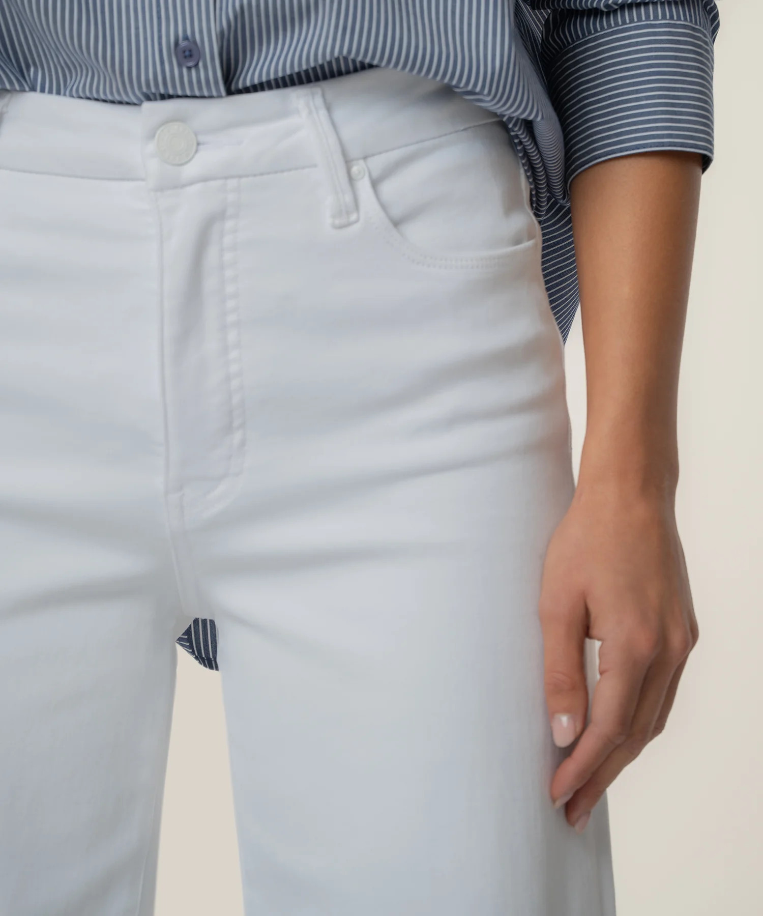 Meg High Rise Wide Leg in Optic White - Kut from the Kloth | Kut From Kloth
